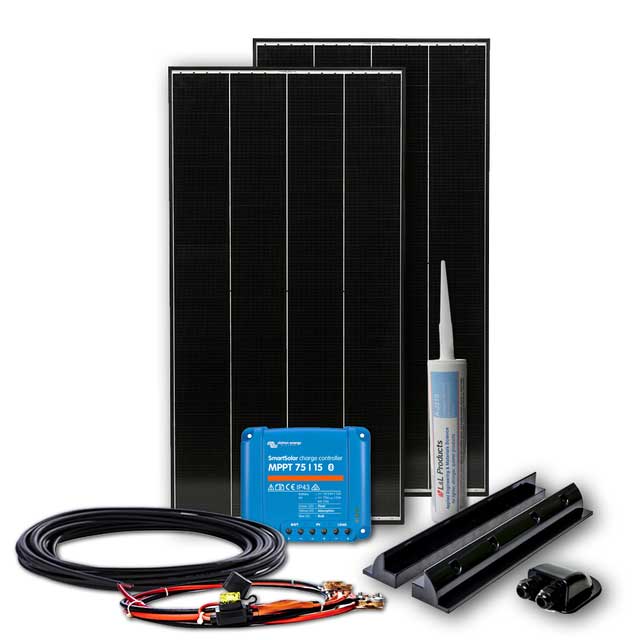 250W BLACK LINE MPPT Wohnmobil Solaranlage mit Schindel Zellen BLS250,  689,00 €